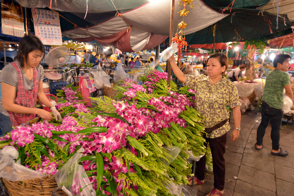 Pak Klong Talad- Bangkok's Flower Market